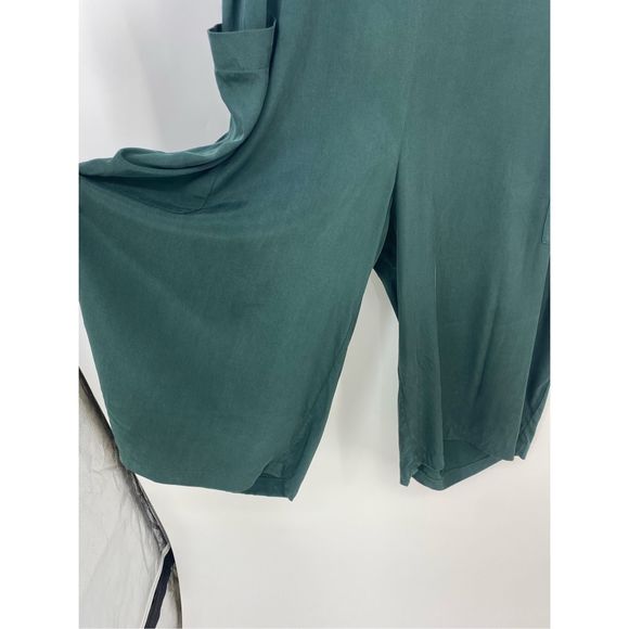 Universal Standard Kia Cupro Jumpsuit Lagenlook Slouch Green Size 14-16 - Picture 7 of 12